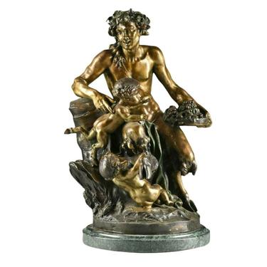 Antique Bronze Sculpture, French, after Michel Claude Cloidon, 1738-1814!!