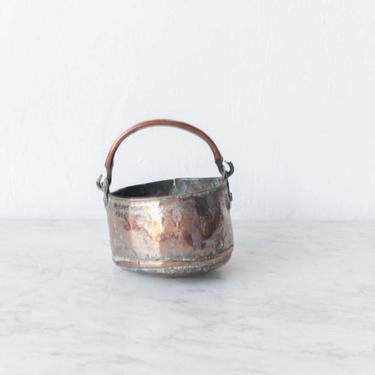 Petite Vintage Copper Bucket