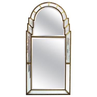 Hollywood Regency Mirror with Giltwood Frame
