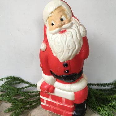Vintage Blow Mold Santa Claus, General Foam Plastics, Christmas Light Up Decor 