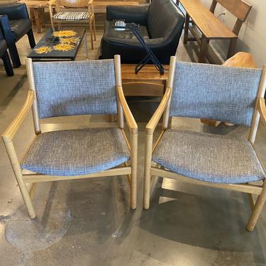 Pair of Scandinavian Oak Chairs, 1960’s