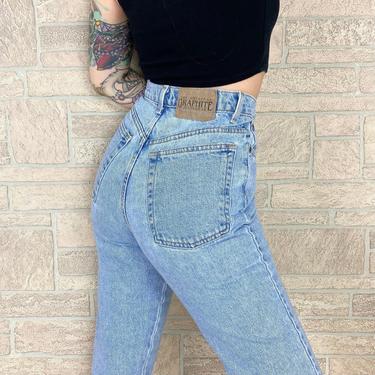 90's High Rise Light Wash Jeans / Size 27 