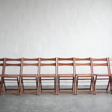 1940s Wooden Folding Chairs