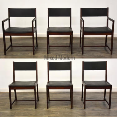 Walnut Dining Chairs by Directional- Set of 6 