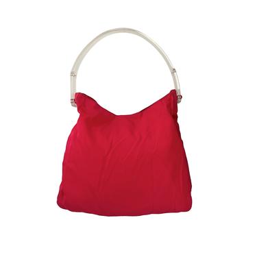 Prada Red Nylon Jumbo Shoulder Bag