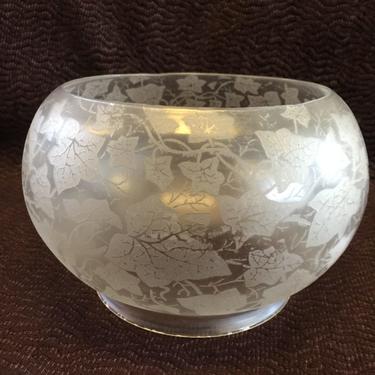 Acid Etched Gas Bowl Shade