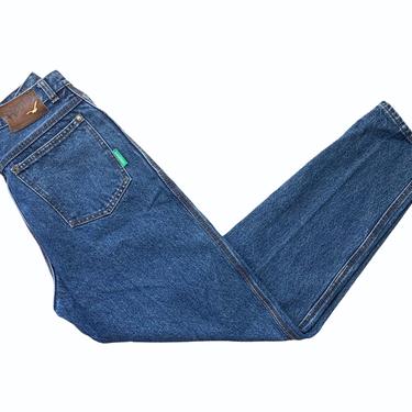 Vintage 1980s/1990s &amp;quot;Henry&amp;quot; by General Blue HIGH WAIST Jeans ~ measure 26 x 29 ~ High Waisted / Tapered ~ Triple Stitch 