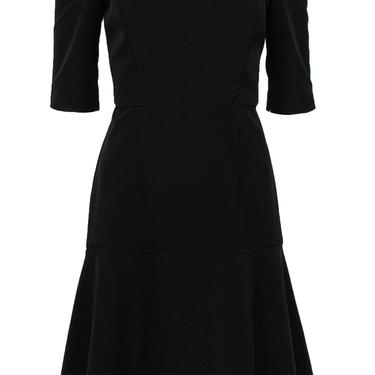 Milly - Black Off-the-Shoulder Dress w/ Ruffled Skirt Sz 10