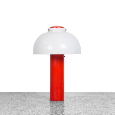 Lightolier Enameled Metal and Acrylic Table Lamp 