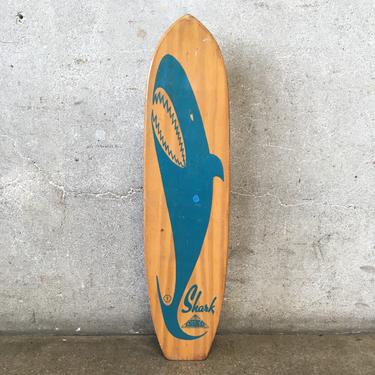 Vintage Blue Shark Skateboard by Nash