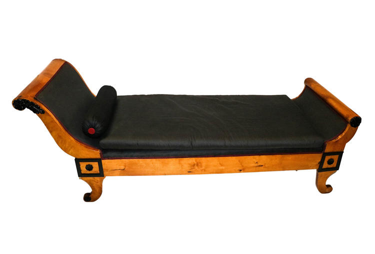 Biedermeier 19th Century Recamier Chaise Lounge Daybed 