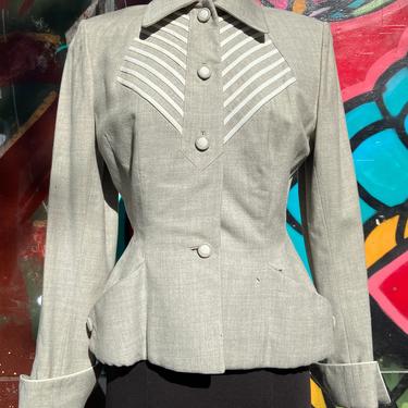 1940’s Finely Tailored Lilli Ann Suit Jacket Size S