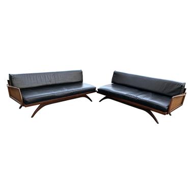 Kagan Mid Century Modern Daybed Sectional Sofa 