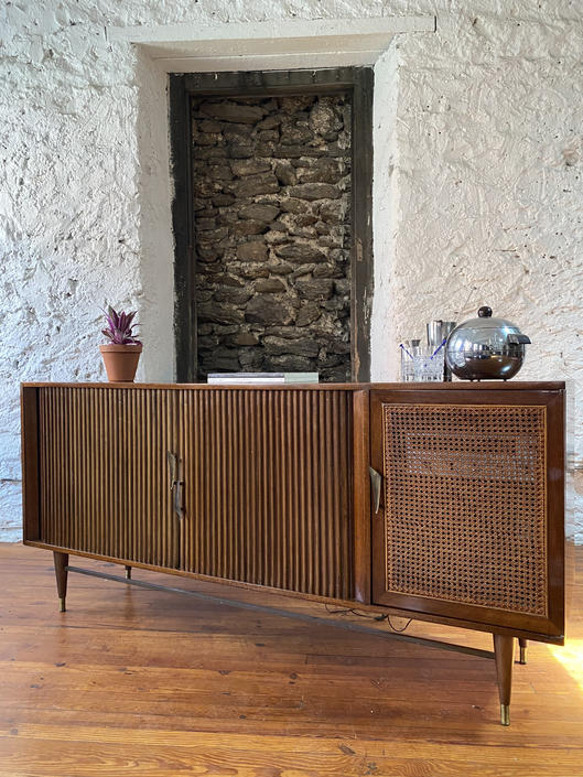 Mid Century Stereo Cabinet, Mid Century Modern Console Stereo Cabinet