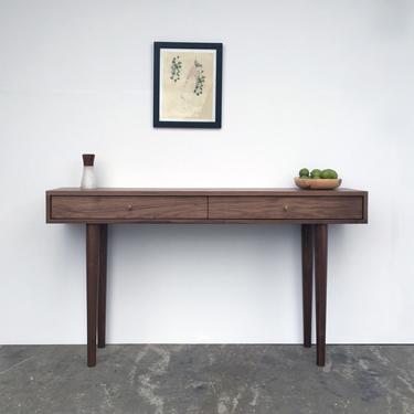 Solid Walnut Console Table - Custom for Cathy 