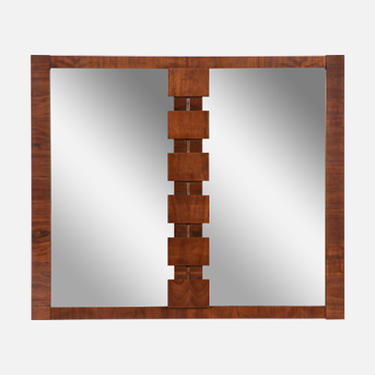 Mid-Century Modern "Stacatto" Wall Hanging Mirror by Lane Furniture 