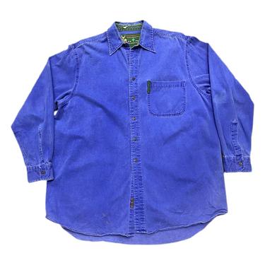 (M) Abercrombie &amp; Fitch Blue Work Shirt 091621 LM