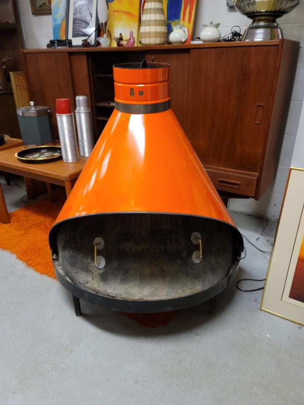 Preway Orange Cone Fireplace