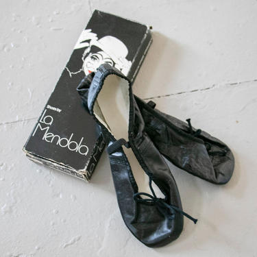 Vintage Ballet Slippers Deadstock Dance Shoes Flats 9 1/2 C 