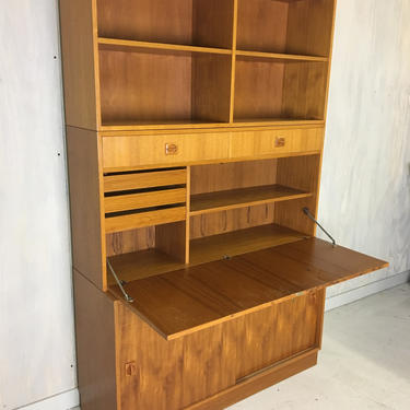 Danish Modern Modular Teak Desk/Cabinet/Shelving System 
