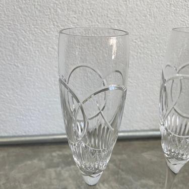 Waterford Crystal Love Wedding Vows Champagne Flutes | Set of 2 | Champagne Glasses | Wedding Decor 