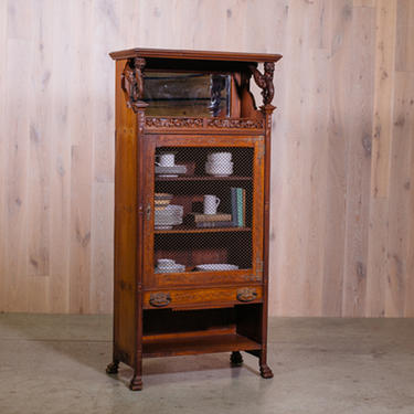 Footed Victorian-Style Bookcase