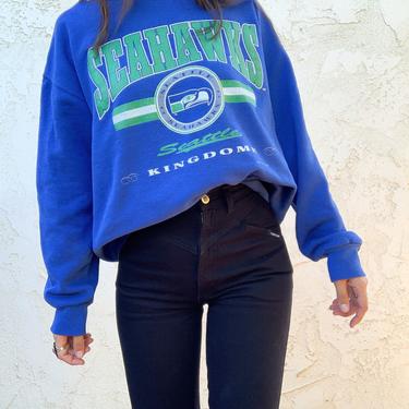 Vintage Seattle Seahawks 1994 Graphic Pullover Sweatshirt Sweater 