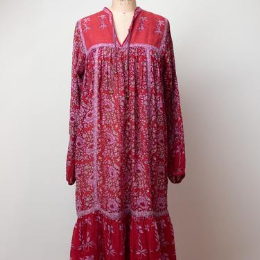 1970s Indian Gauze Dress 