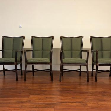 McGuire Cambria Armchairs Set of 4 