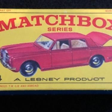 Matchbox 24 Rolls Royce Silver Shadow Vintage Original F Box Un-Used Circa 1970 NM LesneyEngland