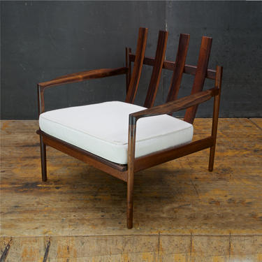 Selig 1950s Danish Denmark Brazilian Rosewood Lounge Chair Larsen Design 