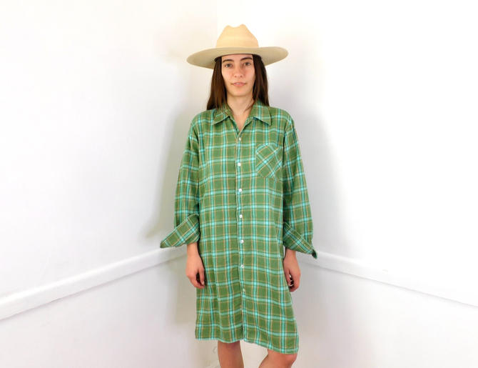 The 90\u2019s Vintage plaid hippie cotton shirt women\u2019s size large