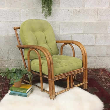 LOCAL PICKUP ONLY ------------- Vintage Rattan Lounge Chair 