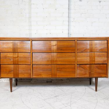 Vintage 9 drawer dresser by Ward Furniture mfg with formica top | Free delivery in NYC and Hudson Valley areas 