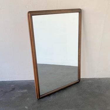 Solid Wood Wall Mirror with Rounded Corners by Lane 
