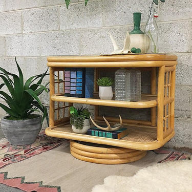 LOCAL PICKUP ONLY ------------------ Vintage Rattan Console 