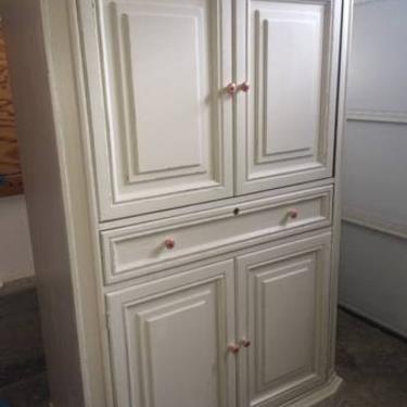 SAMPLE - Do not purchase - See description - Antique White French Distressed Armoire, dresser, nursery 