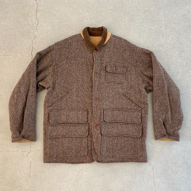 Vintage 1980s USA POLO Polo Hunting Coat NOS | Ralph Lauren reversible harris tweed canvas duck 