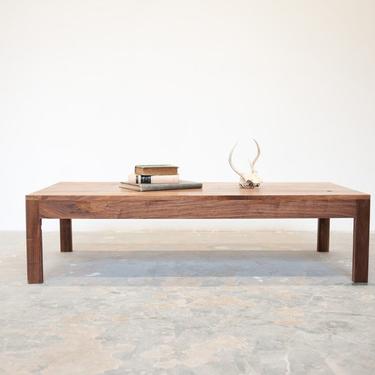 FREE SHIPPING Parsons Coffee Table - Solid Walnut 