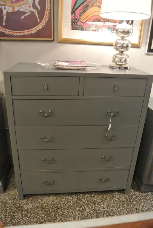 Grey chest of drawers. $525