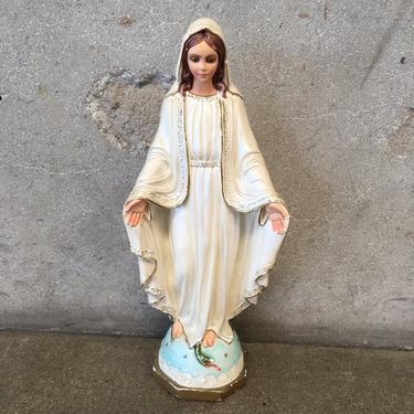 Vintage Chalkware Virgin Mary