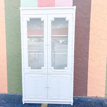 Palm Beach Chic Faux Bamboo Cabinet