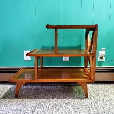 Mid Century Shelving Side Table 