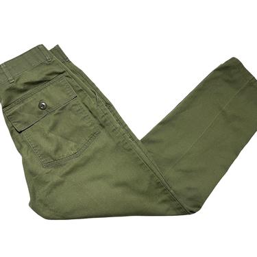 Vintage US Army OG-507 Field Trousers / Pants ~ measure 30.5 x 28.25 ~ Post Vietnam War ~ 30 31 Waist 