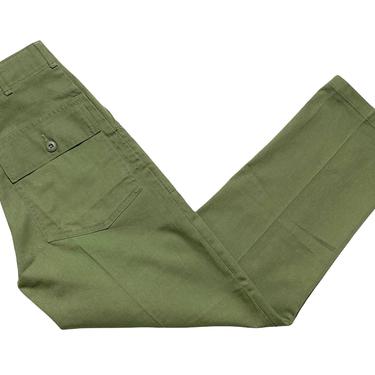 Vintage US Army OG-507 Field Trousers / Pants ~ measure 26 x 27.5 ~ Post Vietnam War ~ 26 Waist 