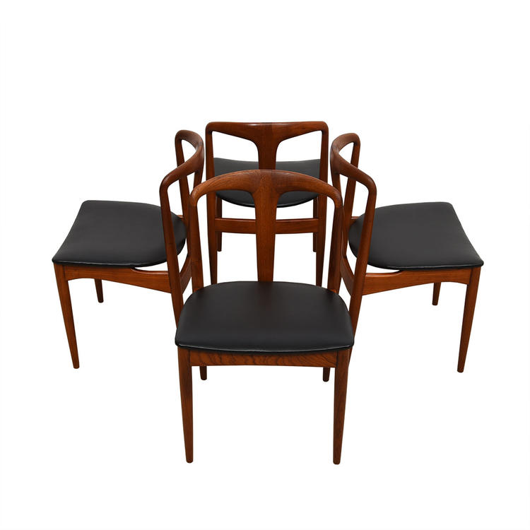 Set of 4 Johannes Andersen for Uldum Mbelfabrik Juliane Teak Dining Chairs