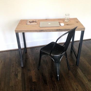 The Durden Desk - Reclaimed Wood & Steel Desk - Reclaimed Wood Desk 