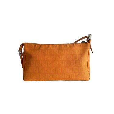Fendi Orange Classic  Logo Bag