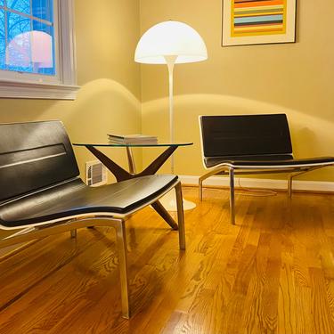Rare Pair of Fritz Hansen PL200 Lounge Chairs designed by Piero Lissoni 