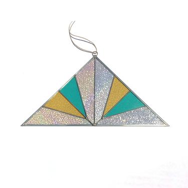 Large Triangle Stained Glass Panel in Moondream